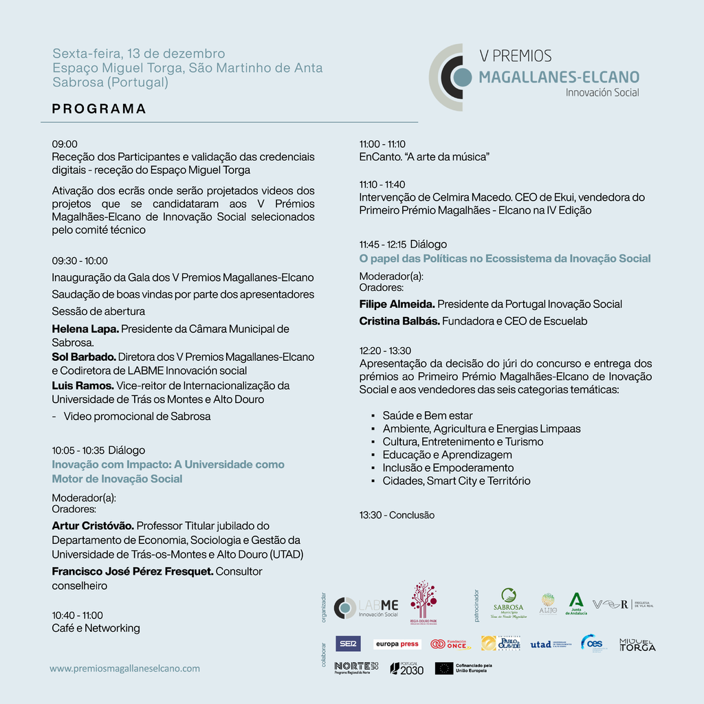 V Prémios de Inovação Social "Magallanes - Elcano"