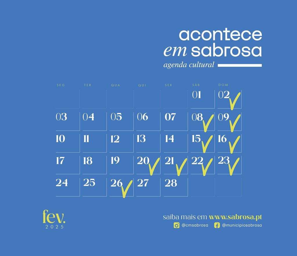 ACONTECE EM SABROSA - AGENDA CULTURAL | FEV. '25