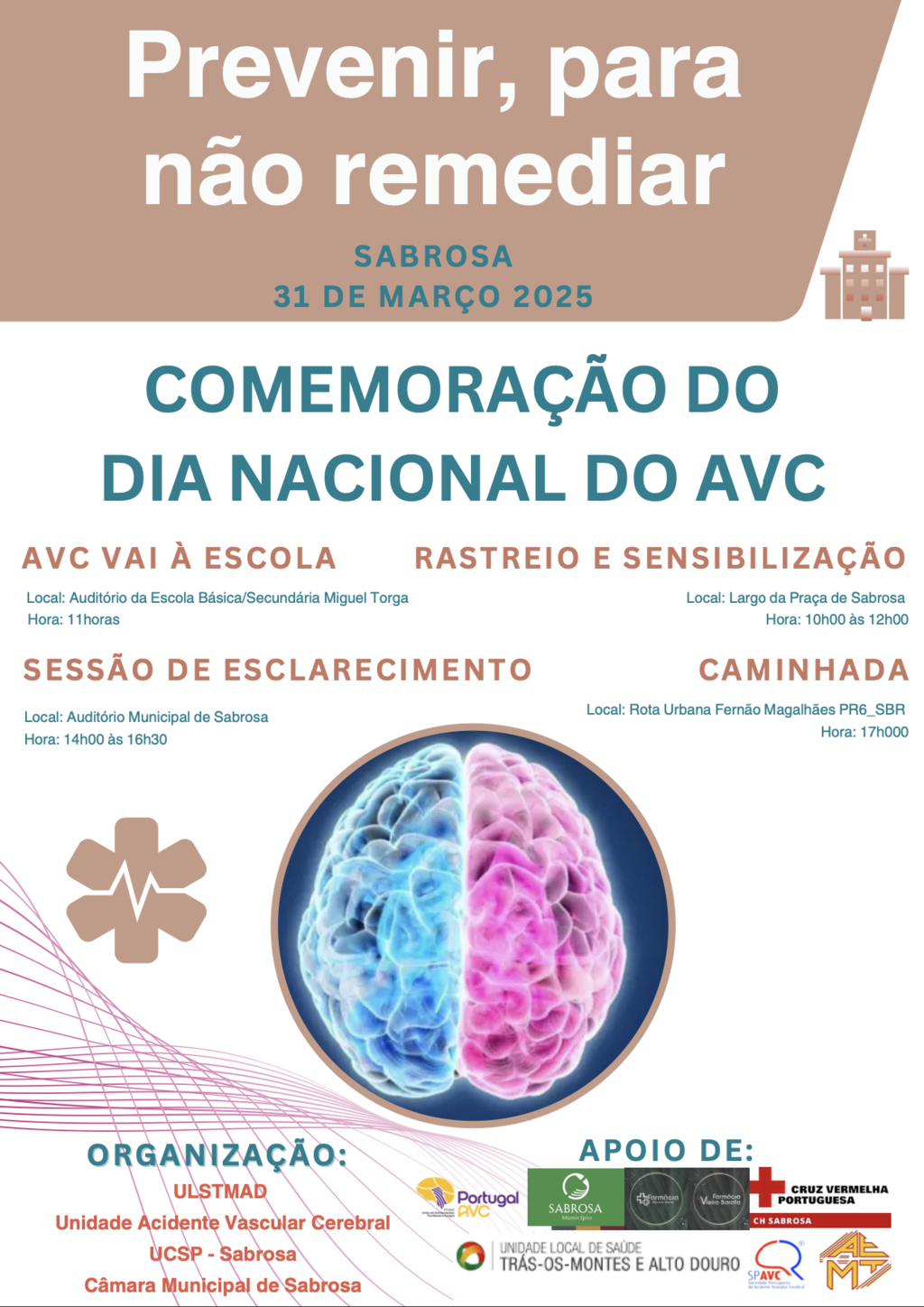 Prevenir, para não remediar / Comemoração do Dia Nacional do AVC