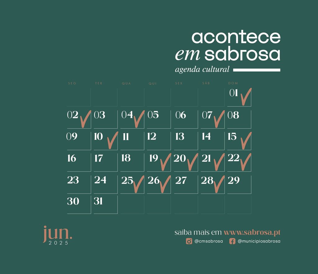 ACONTECE EM SABROSA - AGENDA CULTURAL | JUN. '25