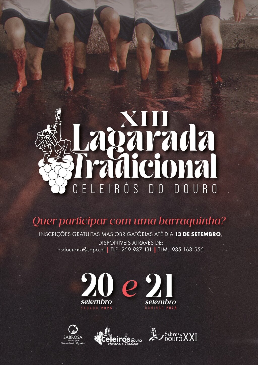 Inscrições abertas / XIII Lagarada Tradicional