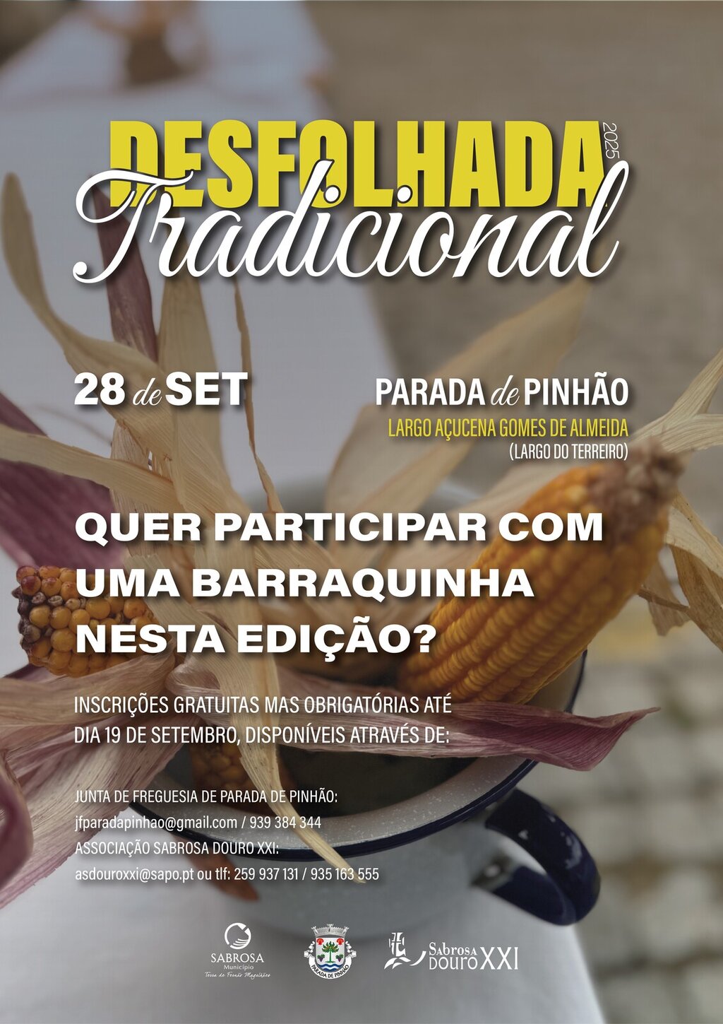 Inscrições abertas / Desfolhada Tradicional 