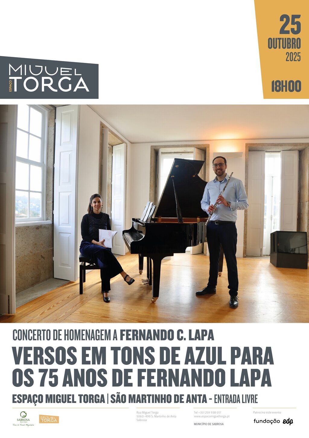 𝖢𝖮𝖭𝖢𝖤𝖱𝖳𝖮 𝖣𝖤 𝖯𝖨𝖠𝖭𝖮 𝖤𝖬 𝖧𝖮𝖬𝖤𝖭𝖠𝖦𝖤𝖬 𝖠 𝖥𝖤𝖱𝖭𝖠𝖭𝖣𝖮 𝖢. 𝖫𝖠𝖯𝖠 𝖼𝗈𝗆 𝖩𝖮𝖠𝖭𝖠 𝖱𝖤𝖲𝖤𝖭𝖣𝖤 / 𝗩𝗘𝗥𝗦𝗢𝗦 𝗘𝗠 𝗧𝗢𝗡𝗦 𝗗𝗘 𝗔𝗭𝗨𝗟 𝗣𝗔𝗥𝗔...