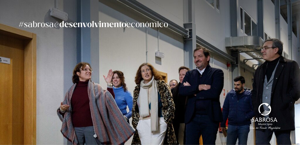 Visitas institucionais à Zona Industrial continuaram pela Sabro Campestre, Sociedade de Vinhos Bo...