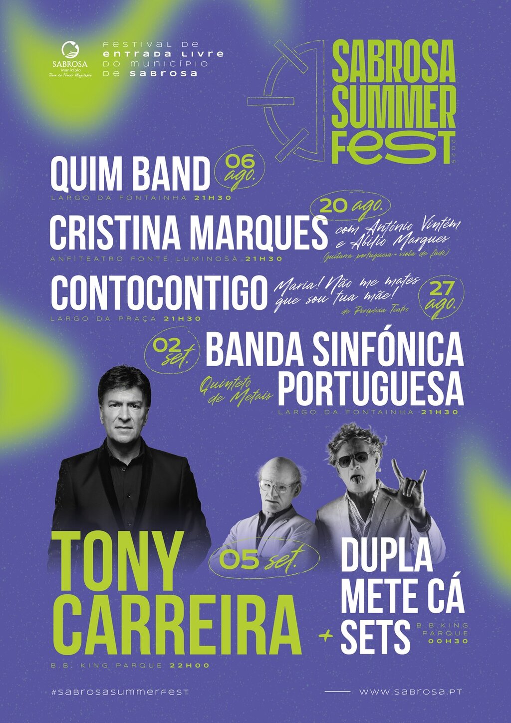 Tony Carreira atua a 5 de setembro no Sabrosa Summer Fest 2025